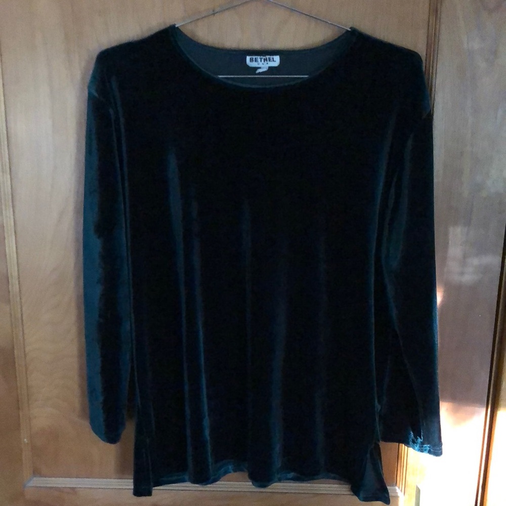Vintage Forest Green Velour shirt